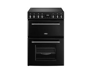 Belling MRAFHOUSE60EBLK Ceramic Electric Double Oven Cooker - Black