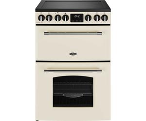 Belling MRAFHOUSE60ECRM Ceramic Electric Double Oven Cooker - Cream