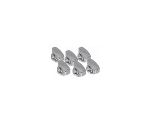 BELLING Oven Cooker Control Knob Genuine Gas Hob Switch Silver Chrome Knobs x 6