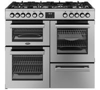 Belling Cookcentre 100DF 100cm Dual Fuel Range Cooker - Stainless Steel - A/A Rated