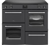 Belling Farmhouse 100cm Electric Induction Range Cooker - Grey