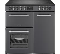 Belling Farmhouse 90E 90cm Electric Range Cooker with Ceramic Hob - Anthracite - A
