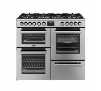 Belling RCACOOK10DFS 1000mm Dual Fuel Range Cooker Gas Hob S/Steel