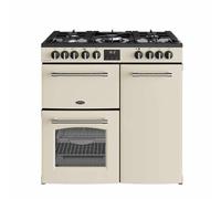 Belling RCAFARM90DFC 900mm Dual Fuel Range Cooker 5 Burners Inc WOK Cream