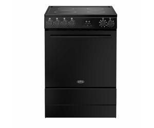 Belling VIS60SGLEIBK 600mm Single Electric Cooker Induction Hob Black