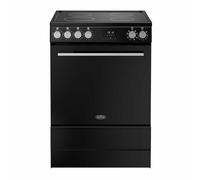 Belling VIS60SGLEIBS 600mm Single Electric Cooker Induction Hob Black/Silver