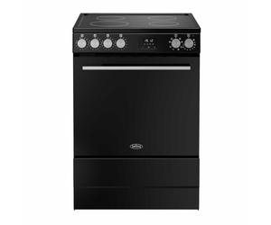 Belling VIS60SGLEIBS 600mm Single Electric Cooker Induction Hob Black/Silver