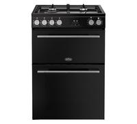 Belling Vision 60DF Twin Cavity Dual Fuel Freestanding Cooker 444412048 BLACK