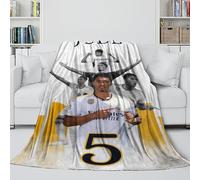 Bellingham Soft Fuzzy Blanket - Football 3D Printed Blanket for Kids Teens Adults - Trendy Throws Brightens Up The Room With The Vivid Colours - Christmas Birthday Wedding Gift 40x50inch(100x130cm)