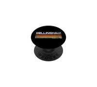 Bellingham Washington Retro Stripes Vintage City Design PopSockets Adhesive PopGrip