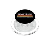 Bellingham Washington Retro Stripes Vintage City Design PopSockets PopGrip for MagSafe