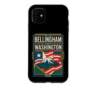 Bellingham Washington USA Flag Mount Baker Travel Art Case for iPhone 11