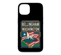 Bellingham Washington USA Flag Mount Baker Travel Art Case for iPhone 13