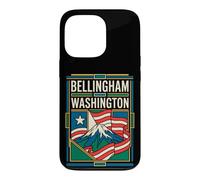 Bellingham Washington USA Flag Mount Baker Travel Art Case for iPhone 13 Pro