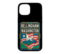Bellingham Washington USA Flag Mount Baker Travel Art Case for iPhone 15
