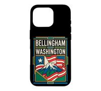 Bellingham Washington USA Flag Mount Baker Travel Art Case for iPhone 16 Pro