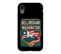 Bellingham Washington USA Flag Mount Baker Travel Art Case for iPhone XR