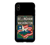 Bellingham Washington USA Flag Mount Baker Travel Art Case for iPhone XS Max