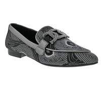 Bellini Felix Women's Classic Slip on Comfort Flat, Black Silver Combo, 11 UK