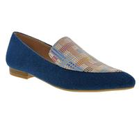 Bellini Ferris Women's Elegant Flat with Pointed Toe, Blue Multi Wool, 5 UK