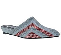 Bellini Festive Womens Slide Mule, Blue Multi Woven, 5.5 UK Wide