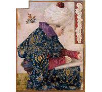 bellini gentile seated scribe Art Poster Print A4