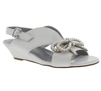 Bellini Lady Womens Wedge Sandal, White Smooth, 5.5 UK