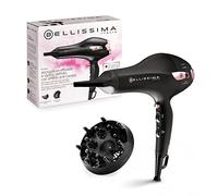 Bellissima P7 3200 Hair Dryer, Professional Motor, 2100 W, Ionizer, 2 Speed, 3 Temperatures, Curls Diffuser, Cold Air Intake, Light, Travel Case, Cable Clip