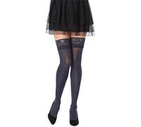 Bellivalini Women's 40 DEN Microfiber Hold Up Stockings BLVFI1004 (Navy Blue, M/L (Manufacturer Size: 3/4))