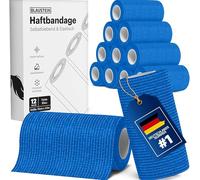 Bellmate Self-Adhesive Bandage [12 x Bandages 10 cm x 4.5 m], Elastic Bandage, Self-Adhesive for People, Horses & Dogs - Premium Cohesive Bandage, Self-Adhesive (Blue, 10 cm x 4.5 m)