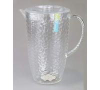 "Bello" Clear Plastic Pitcher with Lid Great for Outdoor Dining, Picnics & BBQ's