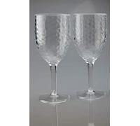 Bello Dimple Plastic Picnic Party Wine Glass Goblet Goblets