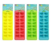 "Bello" Pack of 3 Bright & Colourful Ice Cube Trays Perfect for Freezer Use