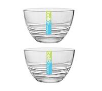 Bello Elegant Swirl 14cm Reusable Plastic Salad Bowl (Set of 4)