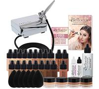 Belloccio Airbrush Makeup System All 16 Foundation Colors with Compressor, Hose, Foundations, and Carrying Bag
