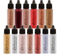 Belloccio Master Set of All 13 Blush, Bronzer & Shimmer Color Shades within Belloccio's Professional Flawless Airbrush Makeup Product Line (13 Different Shades in 1/2 oz. Bottles)