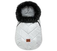 Bellochi Footmuff for Pushchair Universal Cosy Toes for Buggy Universal - Oeko-Tex Certificate - Warm and Cosy Winter Sleeping Bag for Pram Stroller and Car Seat - Silver