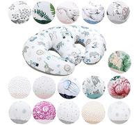 Bellochi Maternity and Nursing Pillow for Twins - Baby Support Pillow - Multifunctional Breastfeeding Pillow with Cover Made of Cotton and Velvet - OEKO-TEX Certified (Safari)