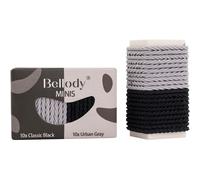 Bellody Hairstyling Hair-ties-scrunchiesMini hair tie set Classic Black + Urban Gray