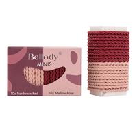 Bellody Hairstyling Hair-ties-scrunchiesMini hair tie set Mellow Rose + Bordeaux Red
