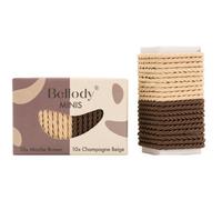 Bellody Minis thin hair rubber band 20 pcs, Brown & Beige