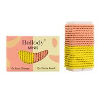 Bellody Minis thin hair rubber band 20 pcs, Orange & Yellow