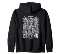 Bellona Unleashed Roman Goddess Warrior Zip Hoodie