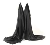 Bellonesc Silk Scarf 100% silk Long Lightweight Sunscreen Shawls for Women, Black, One Size
