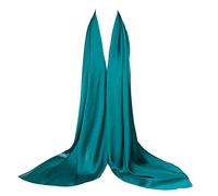Bellonesc Silk Scarf 100% silk Long Lightweight Sunscreen Shawls for Women, Green, One Size