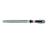 Bellota 4003-6 ENT. MB Half Round Mechanic's File with Bi-Material Handle 6 Inches Medium-Fine