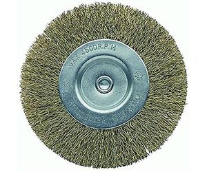 Bellota 50807-100 Circular DIY Brush - Brassed Steel, Curved Wire, Diameter 100 mm