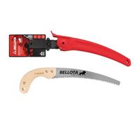 Bellota Leon 450MC11 Pruning Saw with 11" Curved Blade, Japanese Serrated and Curved Wood Handle - Includes Case