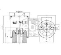 Bellow, air suspensio FEBI 176619