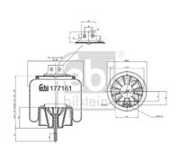 FEBI BILSTEIN 177161 Boot, air suspension